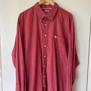 Men’s cinch long sleeve button down